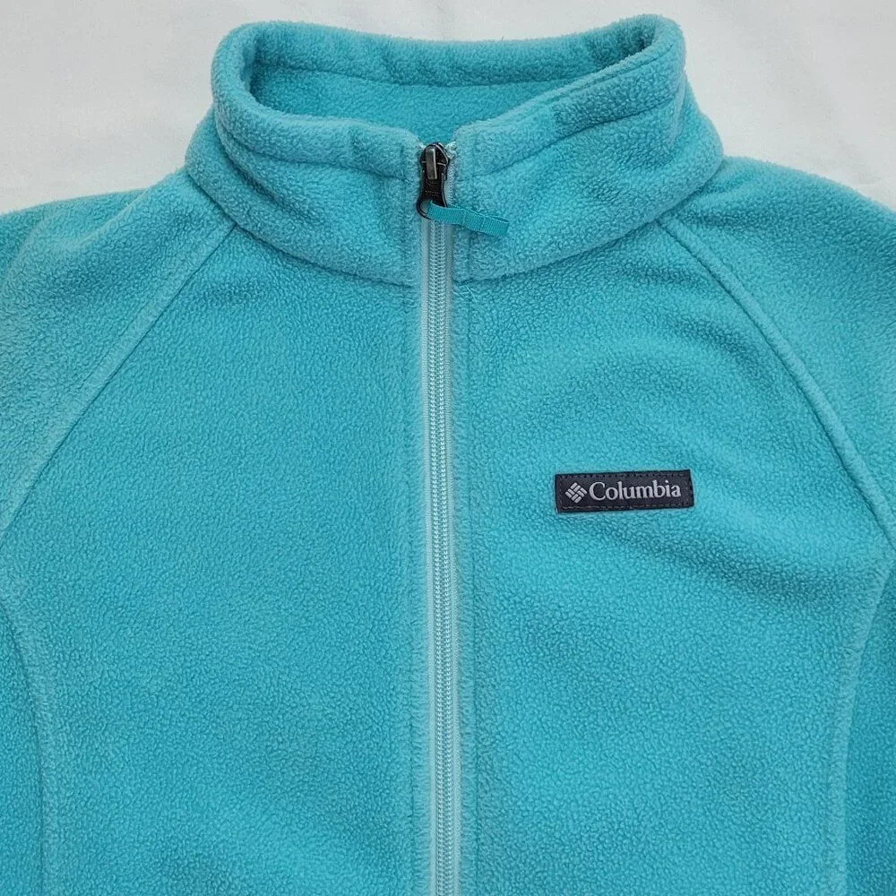 Columbia Kids Full-Zip Fleece Jacket Teal Large Minimalist